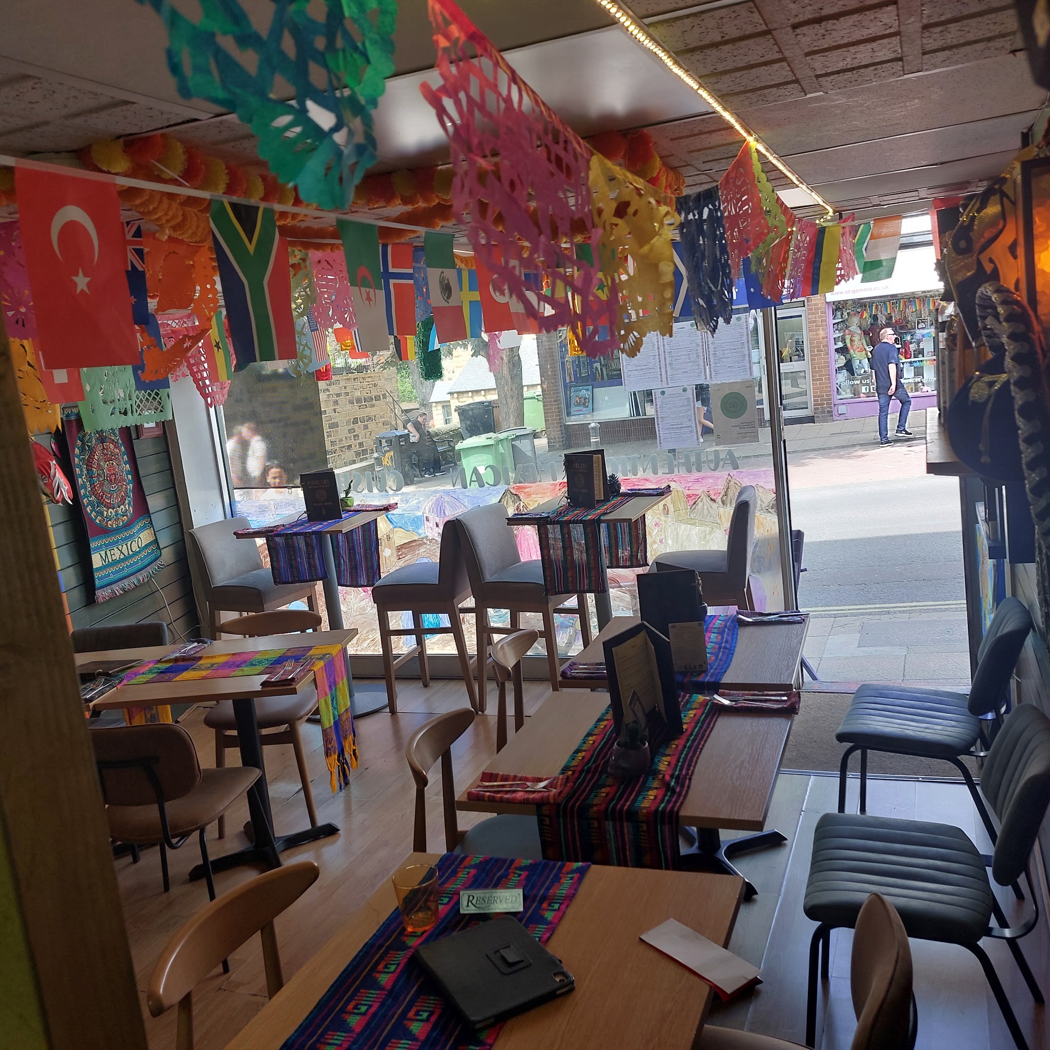 The Hooleos dining room looking out onto Town Street